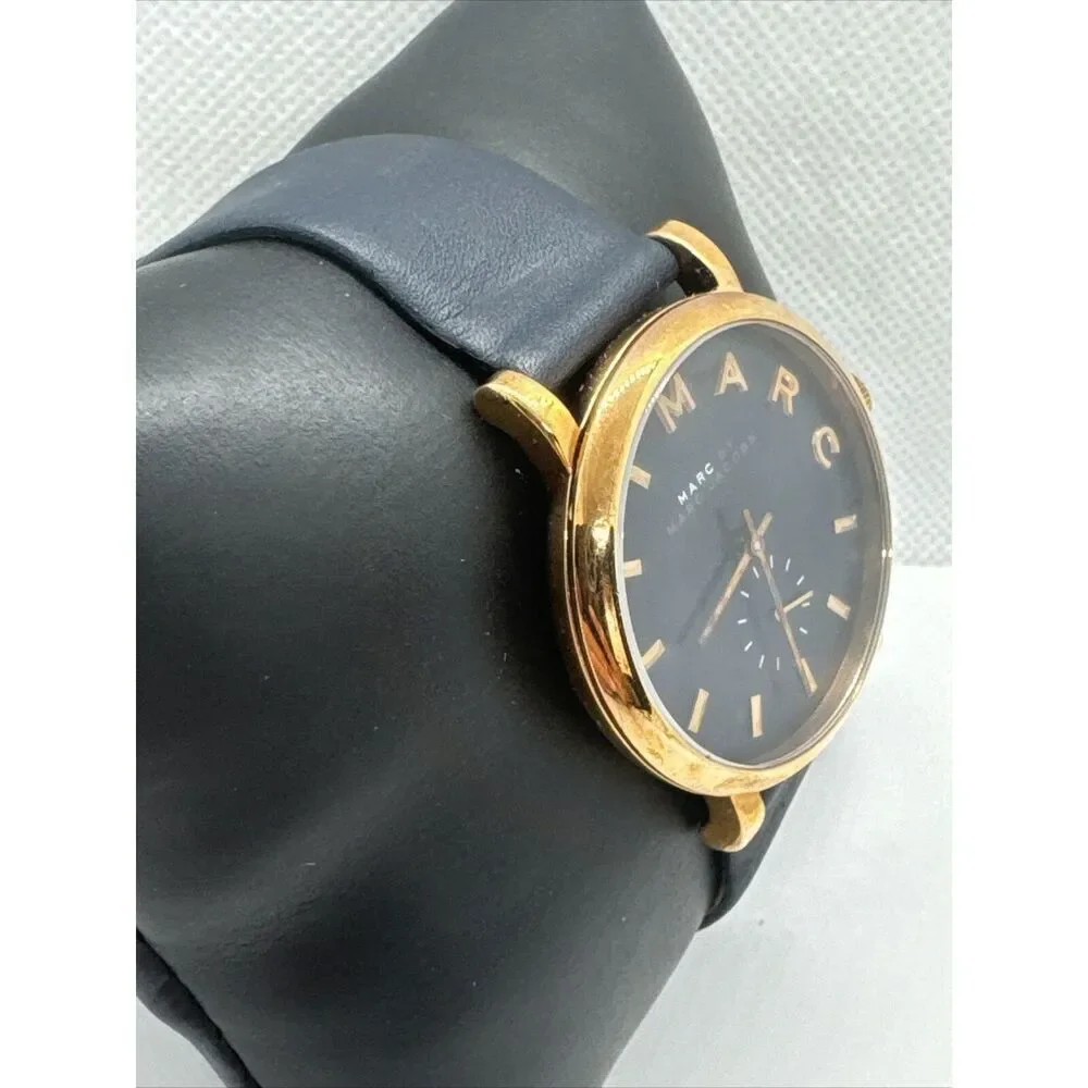 Marc by Marc Jacobs Baker MBM1329 Women's Blue Leather Analog Dial Watch JNA678
